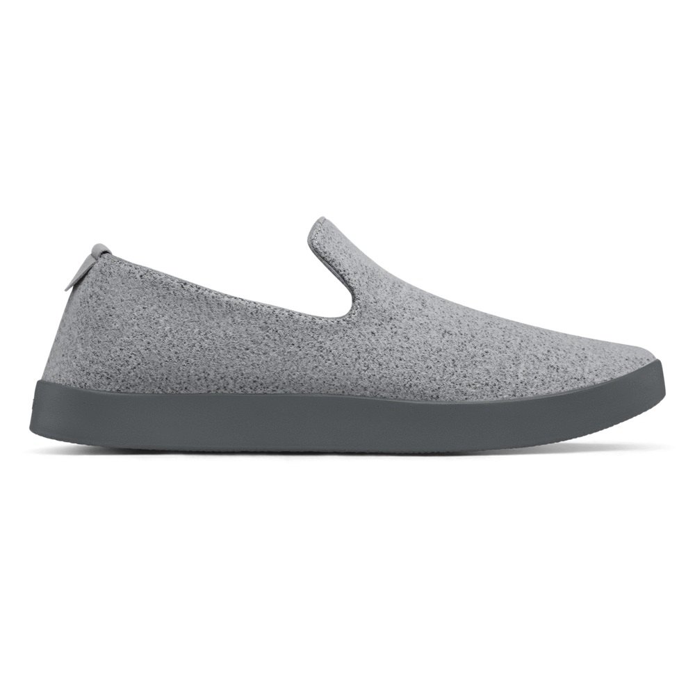 Allbirds Men\'s Slip-Ons Dark Grey - Wool Loungers - 73526HEGW